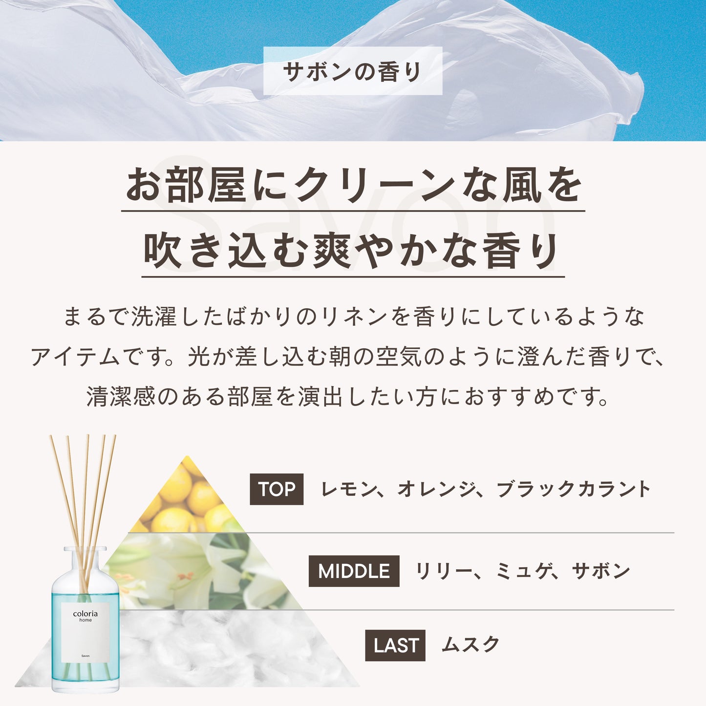 フレグランスディフューザー サボン