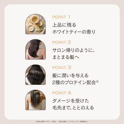 フレグランスダメージリペアシャンプー トリートメント ホワイトティーの香り
