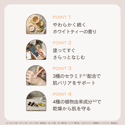 フレグランスハンドクリーム ホワイトティーの香り